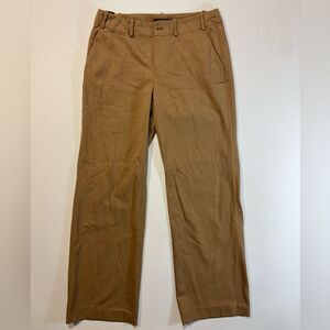 Ralph Lauren Tan Wide Leg Wool Pants - 4